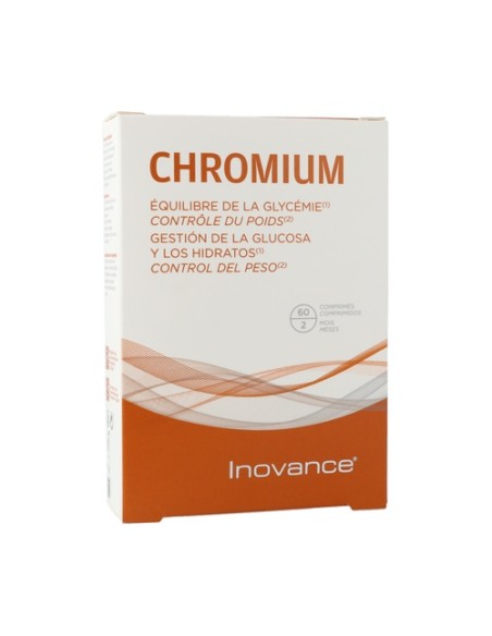 Chromium equilibrio de la glucosa e hidratos 60 comprimidos de 195mg Inovance