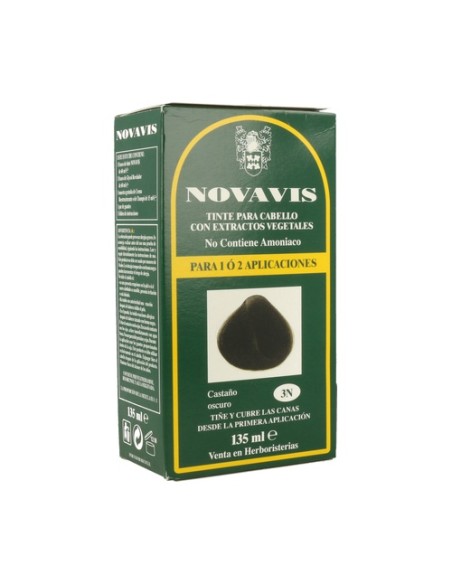 Tinte vegetal 3N Castaño Oscuro 130 ml Novavis