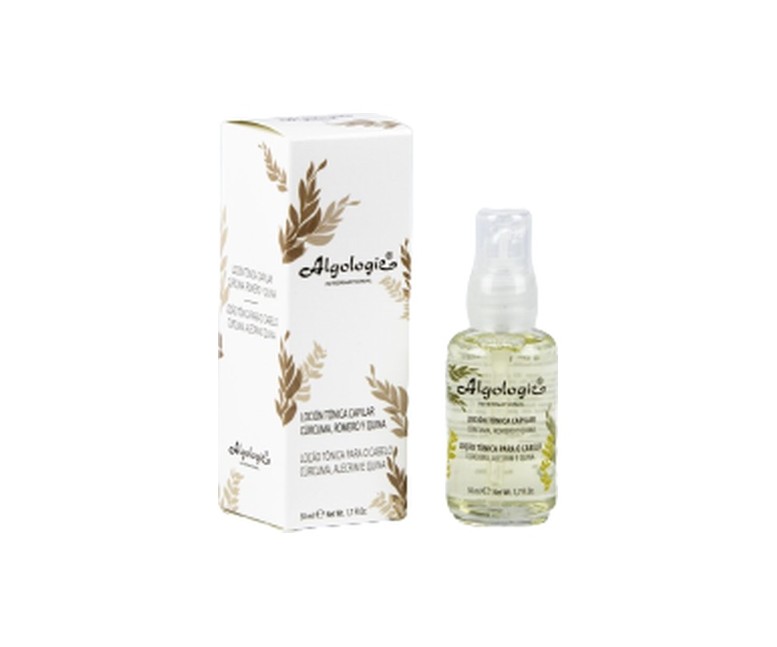 Loción tónica capilar de cúrcuma, romero y quina 50 ml Algologie