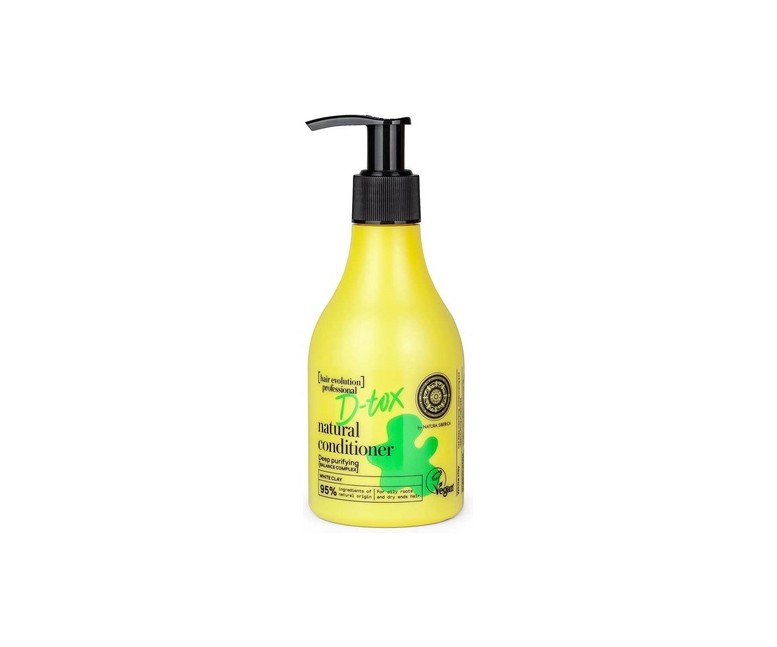 Acondicionador natural de arcilla blanca detox limpieza profunda 245 ml Natura Siberica