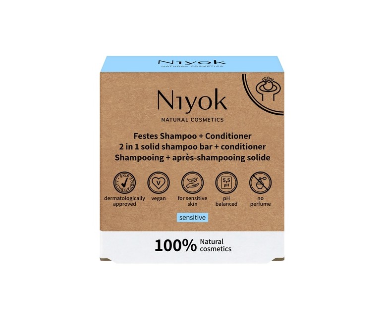 Champú + acondicionador sólido sensible 80 g Niyok
