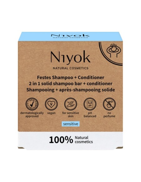 Champú + acondicionador sólido sensible 80 g Niyok