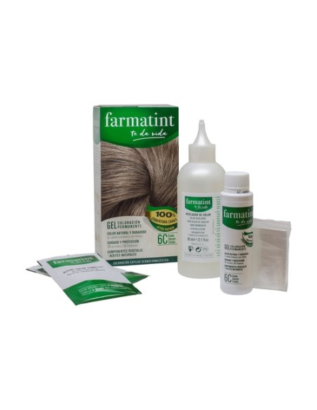 Farmatint Gel 6C Rubio Oscuro Ceniza 135 ml Farmatint