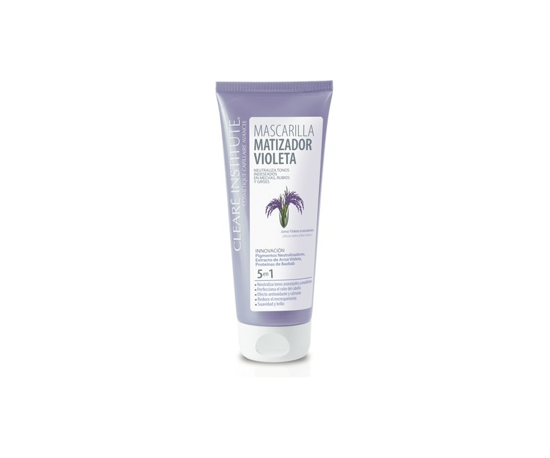 Mascarilla matizadora violeta 200 ml Cleare Institute