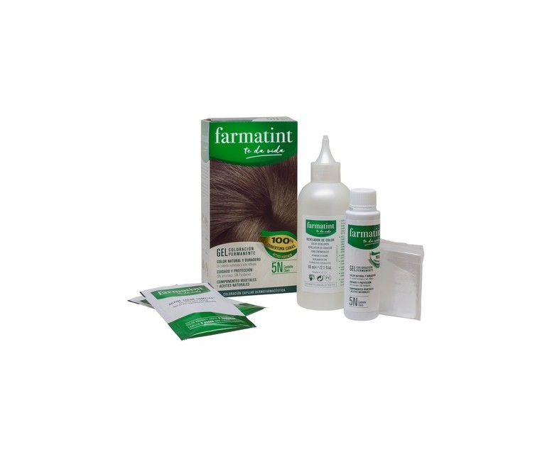 Farmatint Gel 5N Castaño Claro 135 ml Farmatint