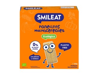 Panecillos de cereales con plátano y calabaza