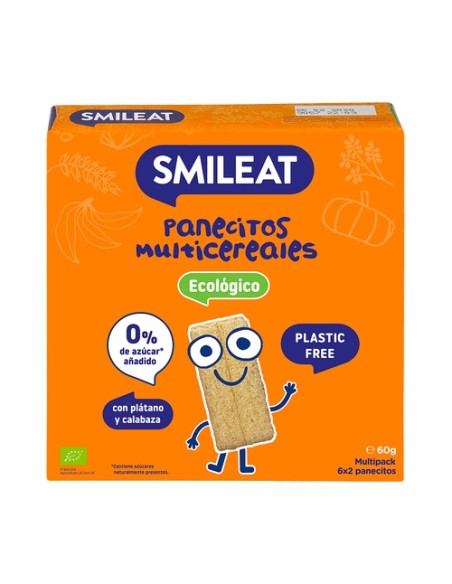 Panecillos de cereales con plátano y calabaza 60 g Smileat