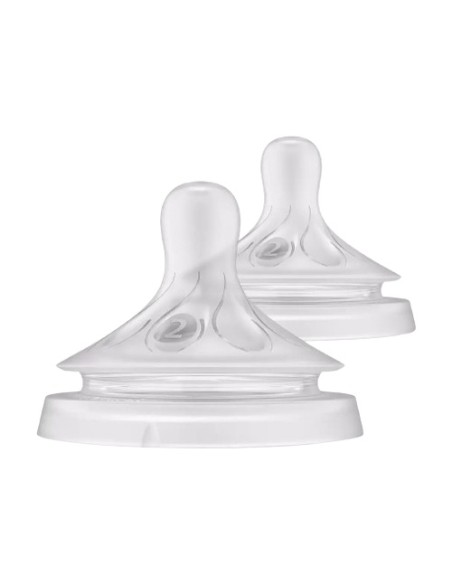Tetinas T2 de flujo lento 0m+ 2 unidades Philips Avent
