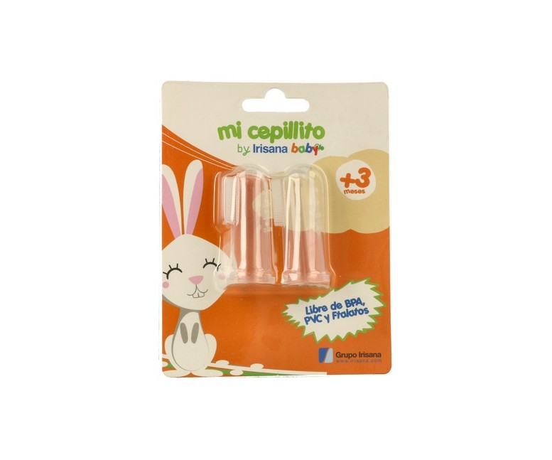 Cepillo dental de silicona para Bebé 2 unidades Irisana