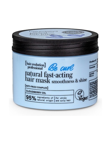 Mascarilla capilar natural de rápida acción be curl suavidad y brillo 150 ml de crema Natura Siberica
