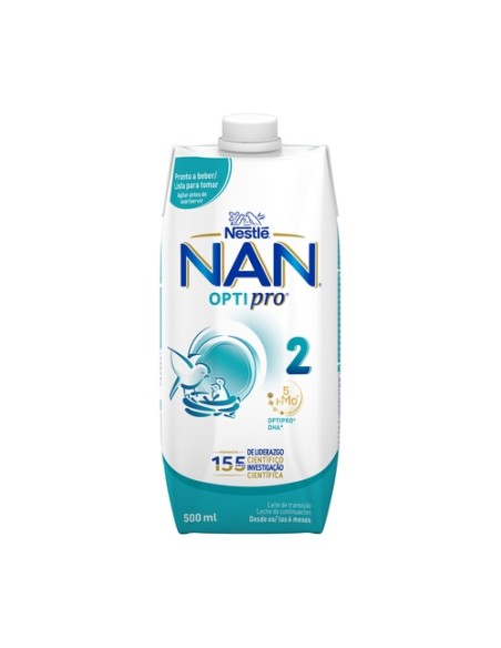Leche infantil líquida Optipro 2, bebé +6m 500 ml NAN