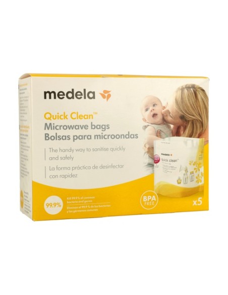 Quick Clean Bolsas para microondas 5 unidades Medela
