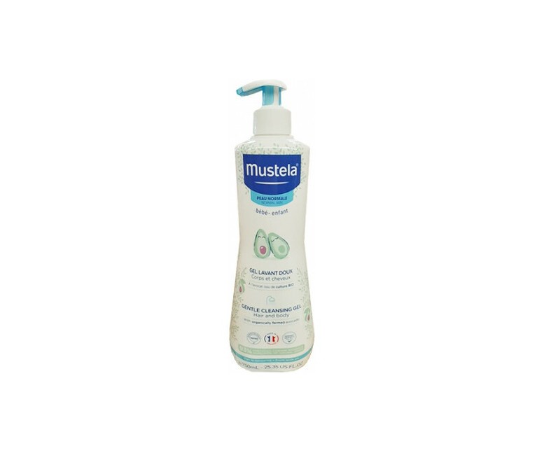 Bebé gel limpiador suave (pelo y cuerpo) 750 ml de gel Mustela