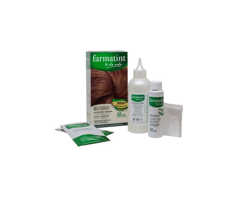 Farmatint Gel 4R Castaño Cobrizo 135 ml Farmatint