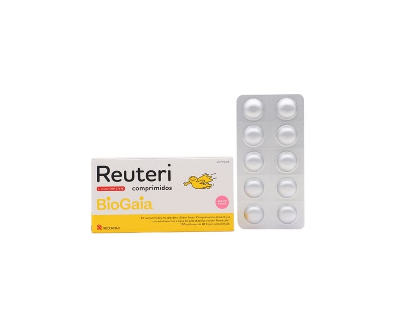 Reuteri fresa probiótico 10 comprimidos (Fresa) Casen Recordati