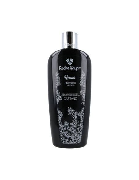 Champú henna color castaño 400 ml Radhe Shyam