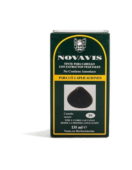 Tinte vegetal 3N castaño oscuro 135 ml Novavis