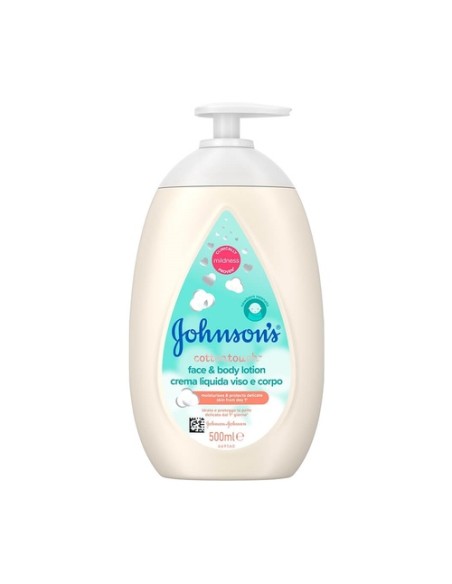 Loción facial y corporal bebé cotton touch 500 ml Johnson & johnson