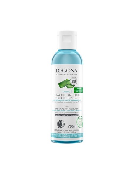 Aceite Desmaquillante Ojos Suave Aloe y Almendras Bio 125 ml Logona