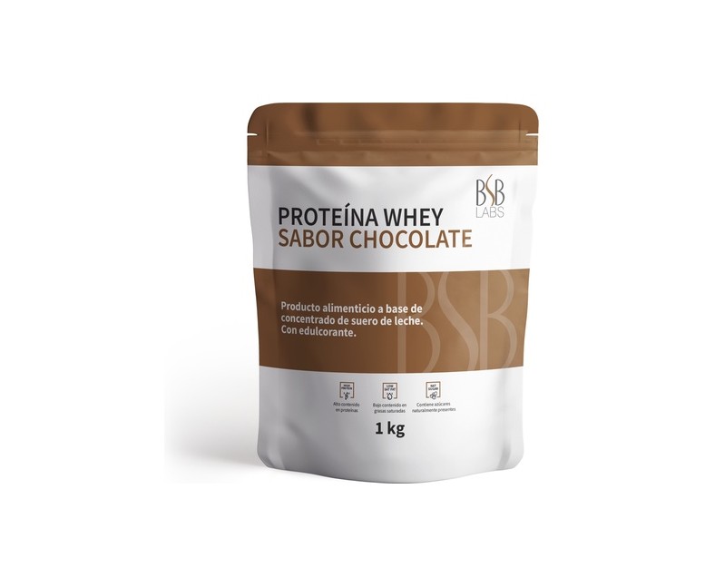 Proteína whey chocolate 1 kg de polvo (Chocolate) BSB Labs