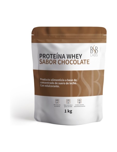Proteína whey chocolate 1 kg de polvo (Chocolate) BSB Labs
