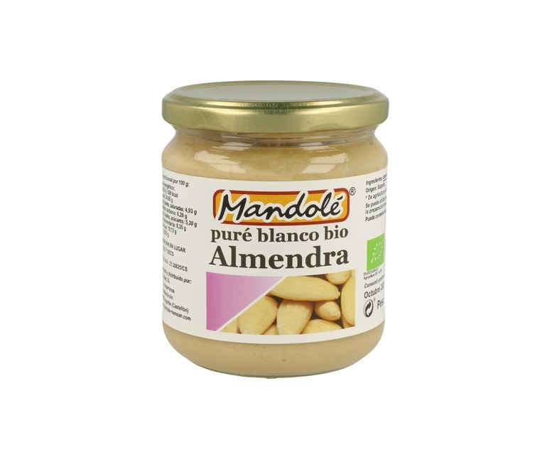 Puré Blanco de Almendra ( 100% Almendra) 325 g Mandole