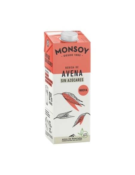 Bebida de avena bio sin azúcar 1 L (Avena) Monsoy