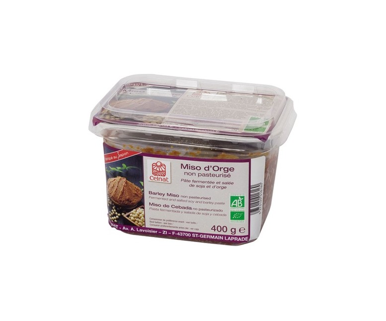 Miso de cebada no pasteurizado Bio 400 g Celnat