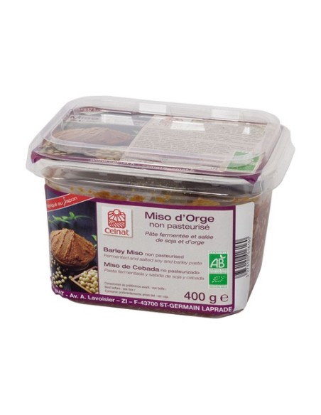 Miso de cebada no pasteurizado Bio 400 g Celnat