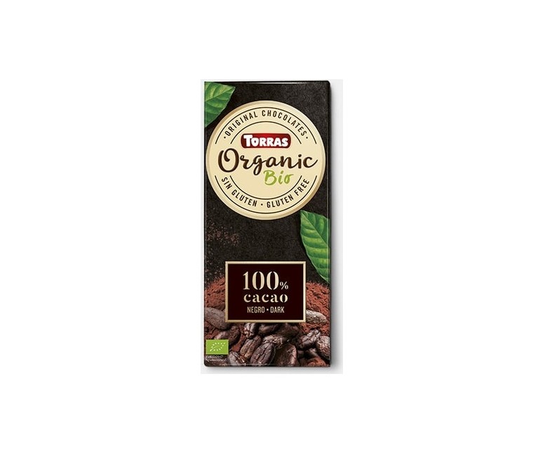 Chocolate negro 100% cacao criollo forastero 100 g (Chocolate - Cacao) Torras