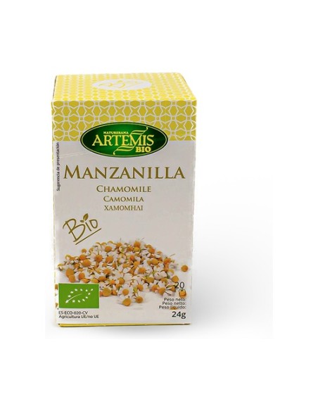 Manzanilla Infusión 20 bolsitas infusoras Artemis