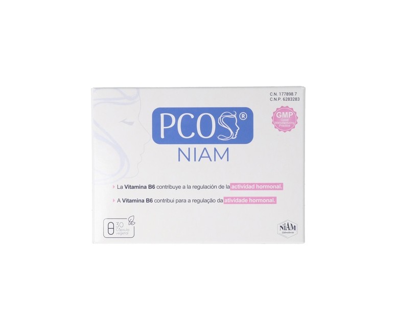 PCOS Niam Ovarios Poliquísticos 30 cápsulas vegetales Laboratorios Niam