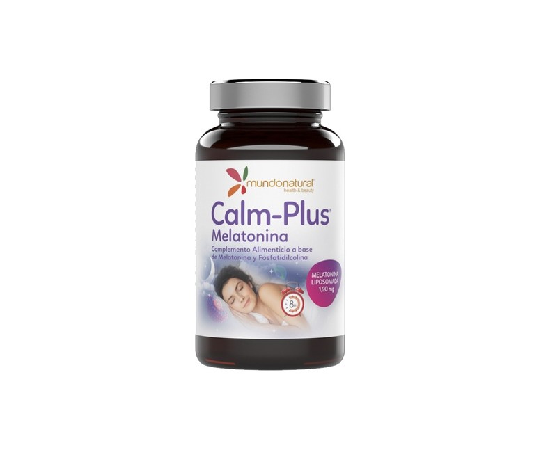 Calm plus melatonina 30 cápsulas vegetales de 387.9 mg Mundonatural