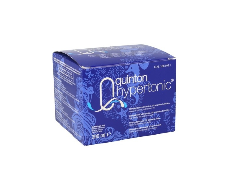 Ampollas Quinton hipertónico 30 ampollas de 10ml Quinton