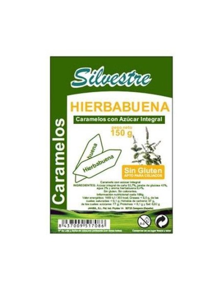 Caramelos De Hierbabuena Con Azúcar Integral 1 kg Silvestre