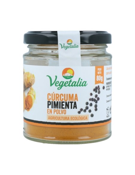Curcuma + Pimienta Negra en Polvo Bio 80 g Vegetalia