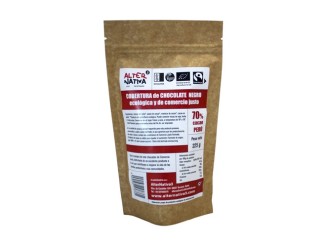 Cobertura chocolate 70% cacao Bio