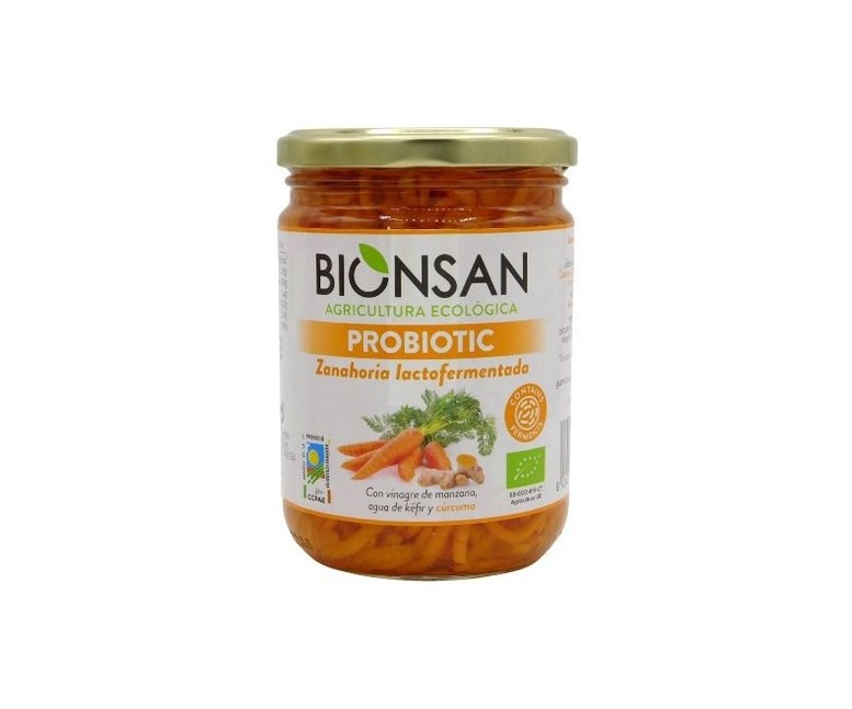 Zanahoria con curcuma lactofermentada 420 g Bionsan