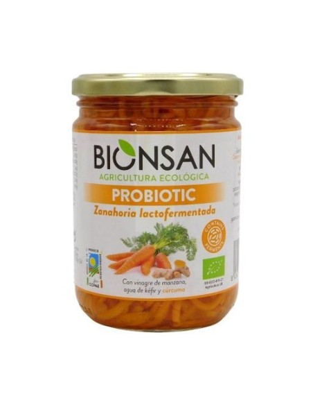 Zanahoria con curcuma lactofermentada 420 g Bionsan