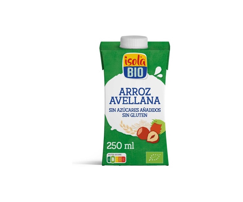 Bebida de Arroz con Avellana 250 ml (Avellana) Isola Bio