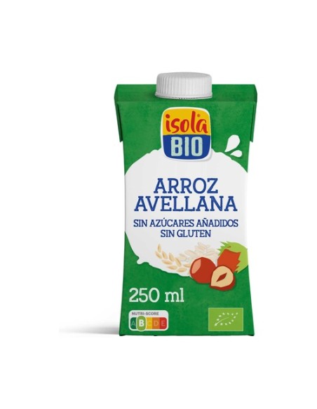 Bebida de Arroz con Avellana 250 ml (Avellana) Isola Bio