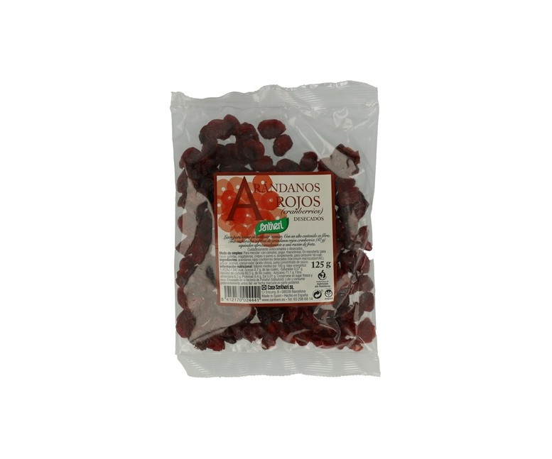 Arándanos Rojos Desecados 125 g Santiveri