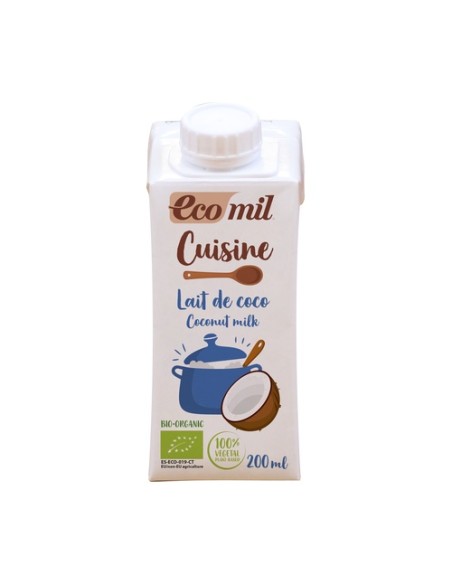 Bebida de coco para cocinar Bio 200 ml Ecomil