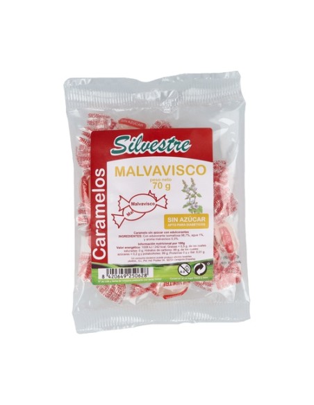 Caramelos Malvavisco Sin Azúcar Sin Gluten 70 g Silvestre