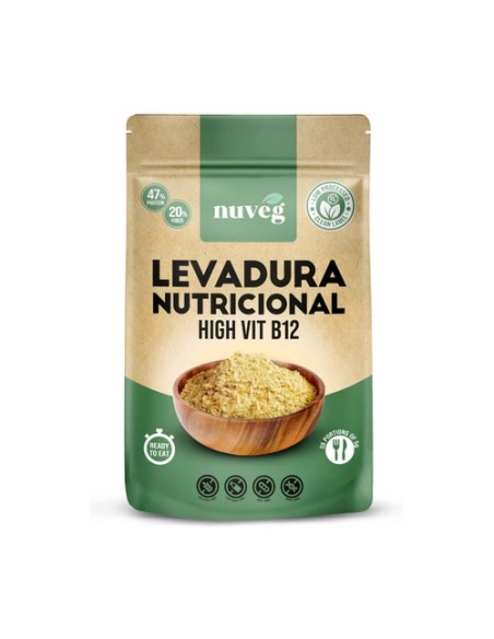 Levadura nutricional high vitamina B12 125 g Nuveg