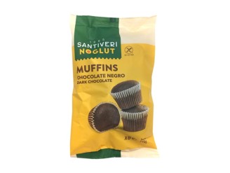 Noglut muffins de chocolate negro