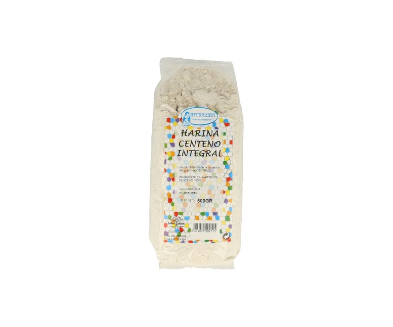 Harina de centeno integral 500 g de polvo Intracma
