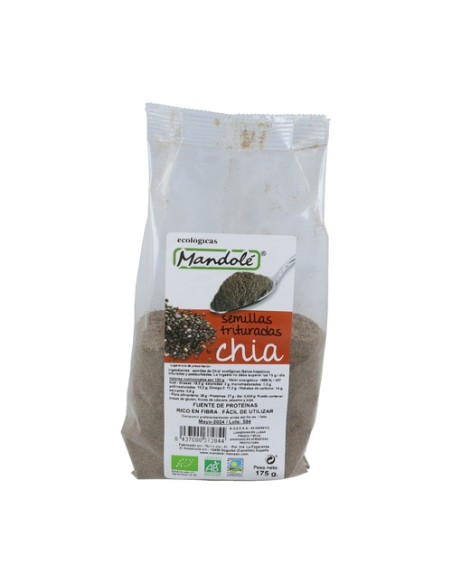 Semillas de chía molidas 175 g de polvo Mandole