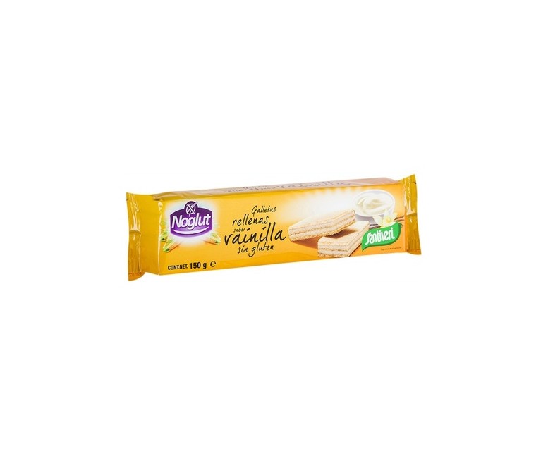 Galletas Noglut rellenas vainilla 150 g Santiveri