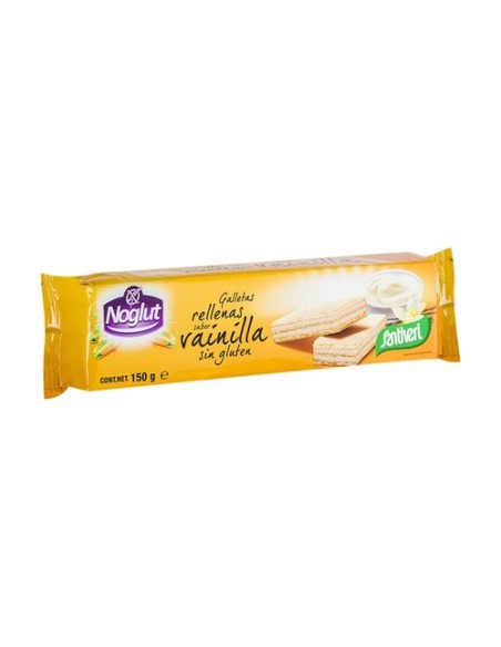 Galletas Noglut rellenas vainilla 150 g Santiveri